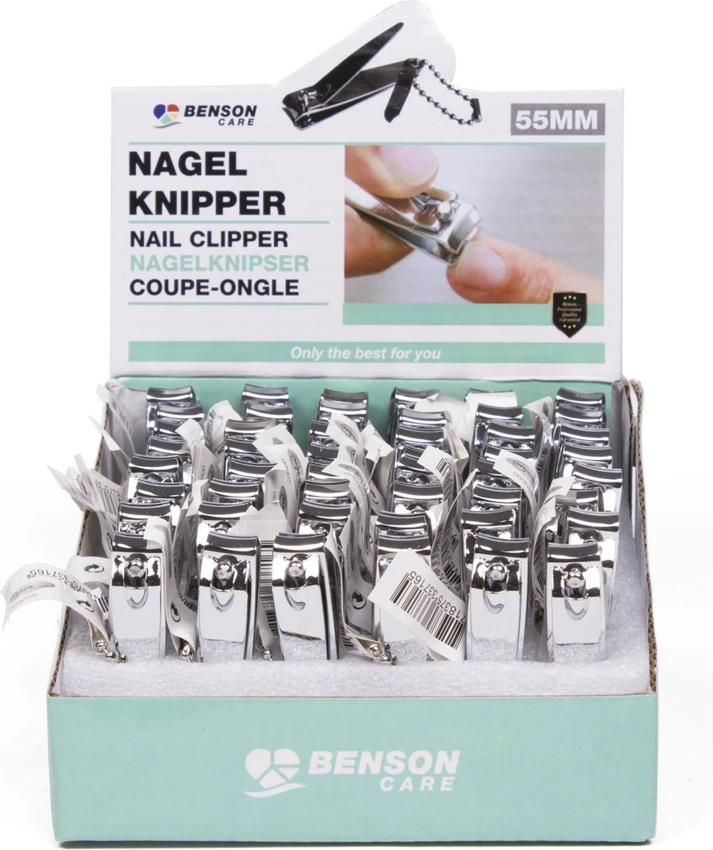 Benson Nagelknipper - Nagelschaartje - Nageltang - 55 Mm - RVS 4 Benson Nagelknipper - Nagelschaartje - Nageltang - 55 Mm - RVS - Afbeelding 2