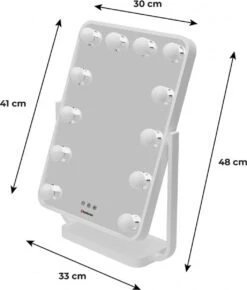 Humanas HS-HM01 White Make-up Mirror With LED Lighting 11 Humanas HS-HM01 White Make-up Mirror With LED Lighting -Max Factor Winkel 1021x1200 3