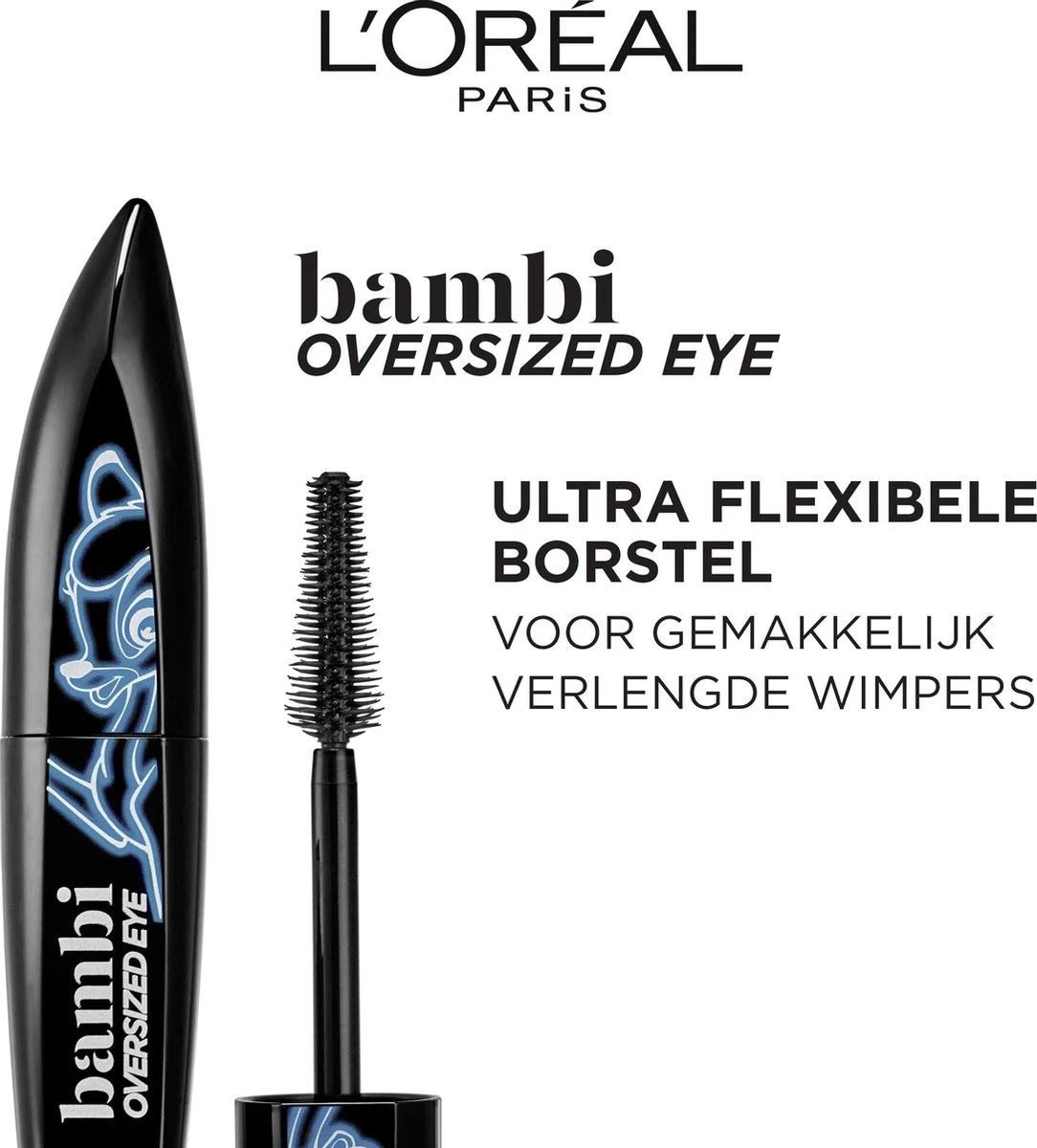 L’Oréal Paris Bambi XXL Oversized Eye Mascara - Zwart - Volume & Lengte Mascara - 8.9ml 8 L’Oréal Paris Bambi XXL Oversized Eye Mascara - Zwart - Volume & Lengte Mascara - 8.9ml - Afbeelding 6