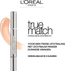 L’Oréal Paris - True Match Eye-Cream In A Concealer - 1-2R Rose Porcelain -Max Factor Winkel 1093x1200 2