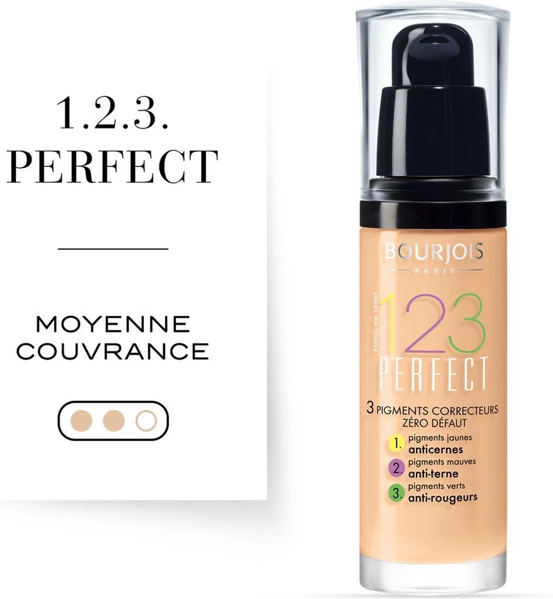 Bourjois 123 Perfect Foundation - 54 Beige Foncé 7 Bourjois 123 Perfect Foundation - 54 Beige Foncé - Afbeelding 5