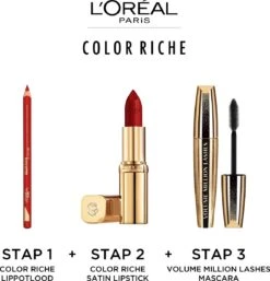 L’Oréal Paris Lippenstift Color Riche Satin - 125 Maison Marais Rood 19 L’Oréal Paris Lippenstift Color Riche Satin - 125 Maison Marais Rood -Max Factor Winkel 1154x1200