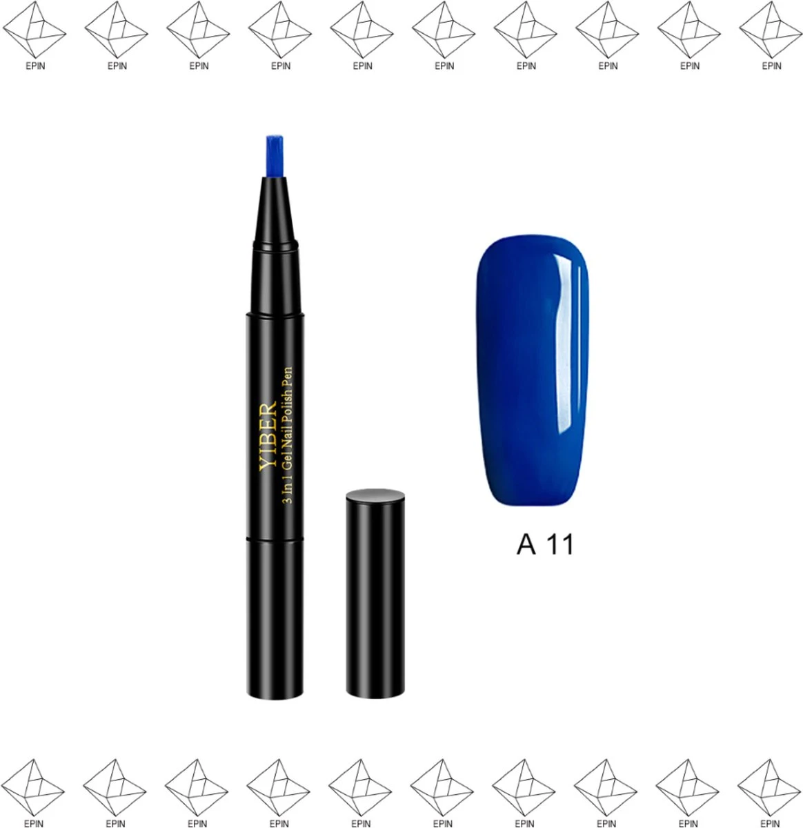 Merkloos EPIN | Nagellak Pen | Gel Nagellak | Makkelijk Mooie Nagels | BLAUW 3 Merkloos EPIN | Nagellak Pen | Gel Nagellak | Makkelijk Mooie Nagels | BLAUW