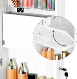 Nancy's Make-up Organizer – Sieraden & Spiegelkast – Spiegelkast, Deur & Wandhouder Met Binnenspiegel – Make-up Opbergen -Max Factor Winkel 1169x1200 3