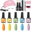 Mtssii - Gelnagel Kit - 5 ZOMER KLEUREN Gellak - Blauw, Groen, Oranje/nude, Geel En Lila- Starterkit - Manicure Set - 54 Watt UV Lamp - Gel Nagels -Max Factor Winkel 1185x1200 8