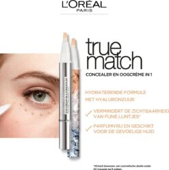 L’Oréal Paris - True Match Eye-Cream In A Concealer - 1-2R Rose Porcelain -Max Factor Winkel 1189x1200 1