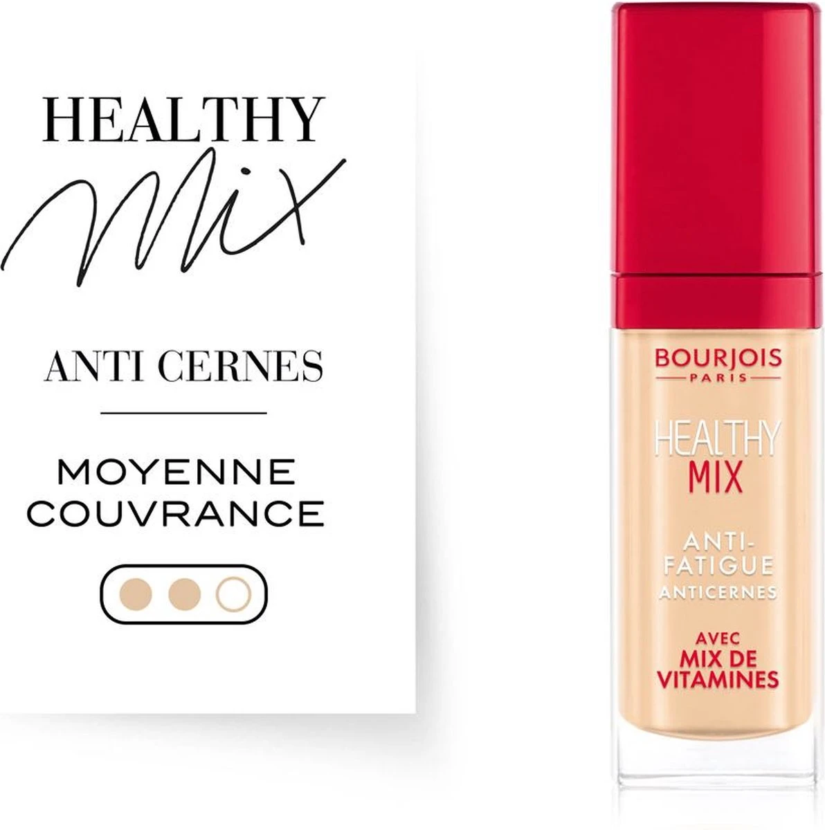 Bourjois Healty Mix Anti-Fatigue Concealer - 002 Medium Radiance 7 Bourjois Healty Mix Anti-Fatigue Concealer - 002 Medium Radiance - Afbeelding 5
