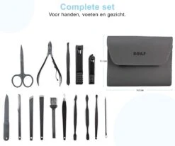 Merkloos Luxe 16-delige | Manicure Set | Met Lederen Opbergetui | Manicureset | Nagelknipper | Grijs 12 Merkloos Luxe 16-delige | Manicure Set | Met Lederen Opbergetui | Manicureset | Nagelknipper | Grijs -Max Factor Winkel 1200x1000 5