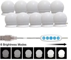 Jumalu Hollywood Spiegellampen – Spiegelverlichting Met 10 LED Lampen – Dimbare Make Up Spiegel Lamp – 4 Meter Kabel 13 Jumalu Hollywood Spiegellampen – Spiegelverlichting Met 10 LED Lampen – Dimbare Make Up Spiegel Lamp – 4 Meter Kabel -Max Factor Winkel 1200x1005 1