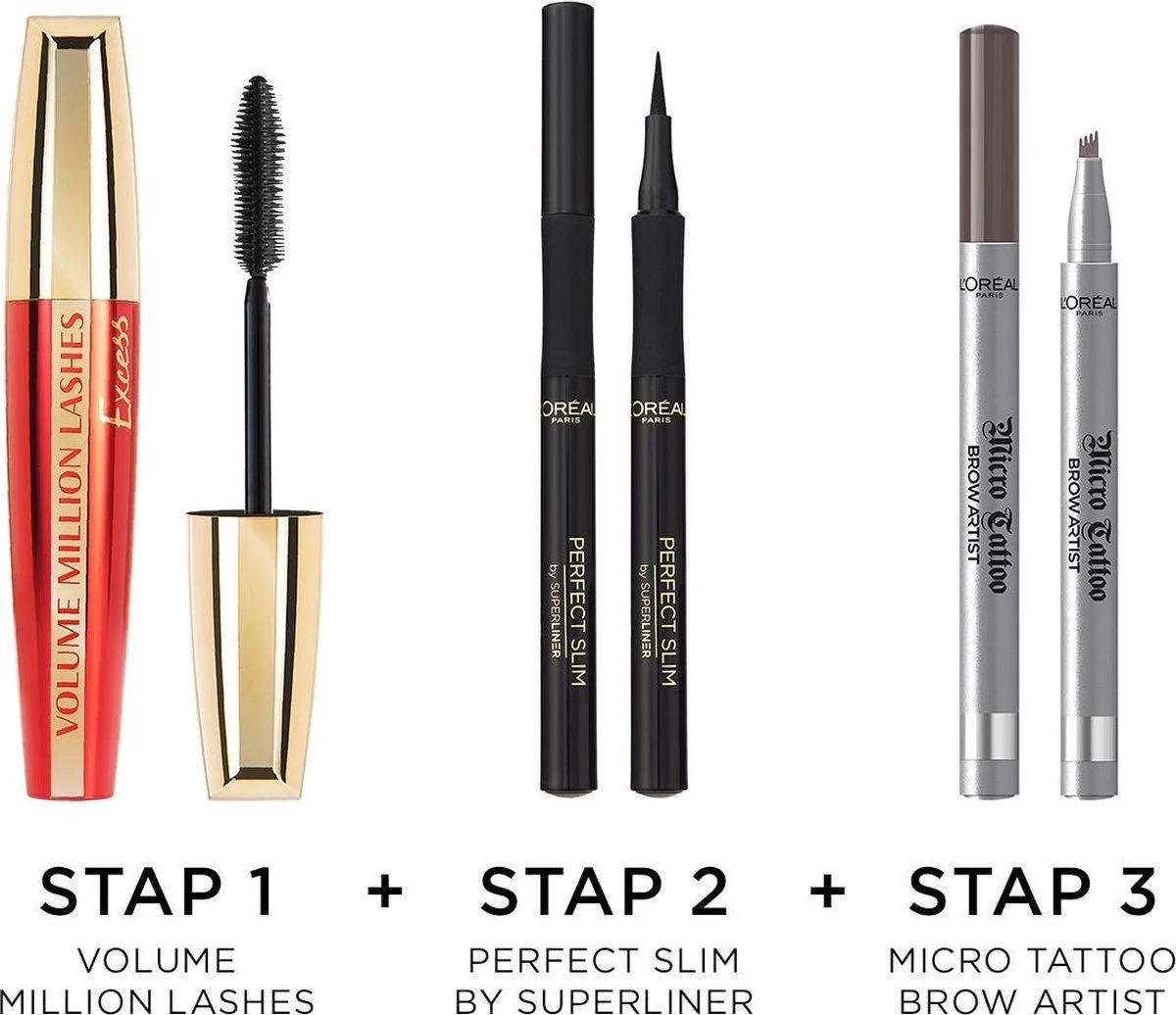 L’Oréal Paris Volume Million Lashes Excess - Black - Mascara 10 L’Oréal Paris Volume Million Lashes Excess - Black - Mascara - Afbeelding 8