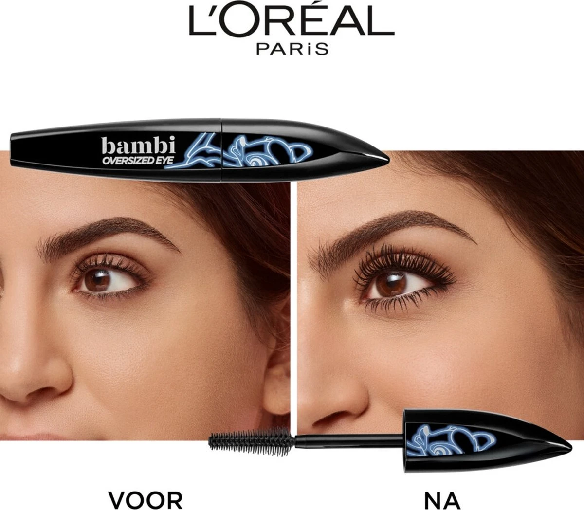 L’Oréal Paris Bambi XXL Oversized Eye Mascara - Zwart - Volume & Lengte Mascara - 8.9ml 4 L’Oréal Paris Bambi XXL Oversized Eye Mascara - Zwart - Volume & Lengte Mascara - 8.9ml - Afbeelding 2