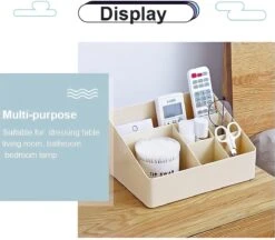 Merkloos Make-Up Organizer - Opbergdoos - Cosmetica - Wit/Creme -Sieraden - Nagelak - Make Up Organizer - Make Up Organizers -Max Factor Winkel 1200x1050 1