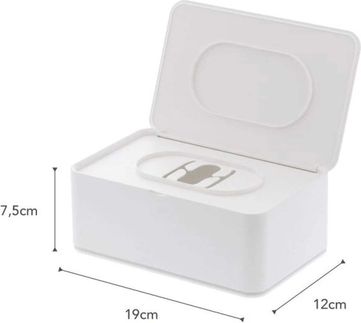 Yamazaki Bakje Voor Vochtige Doekjes - Wit - Met Deksel 18 Yamazaki Bakje Voor Vochtige Doekjes - Wit - Met Deksel - Afbeelding 16