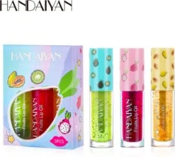 Fruit Lip Oil Set Makeup Primer Moisturizing - Transparent Lip Oil - Long Lasting Hydrating