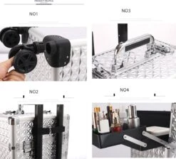 Kapper Koffer Gouden Kleur | Nagel | Visagist | Make-up | Cosmetica | Schminken | Trolley Stevig En Gemaakt Van Aluminium | 3 Delig | 8 Wielen | Bedekt Met Mooie Diamantjes 8 Kapper Koffer Gouden Kleur | Nagel | Visagist | Make-up | Cosmetica | Schminken | Trolley Stevig En Gemaakt Van Aluminium | 3 Delig | 8 Wielen | Bedekt Met Mooie Diamantjes -Max Factor Winkel 1200x1086 24