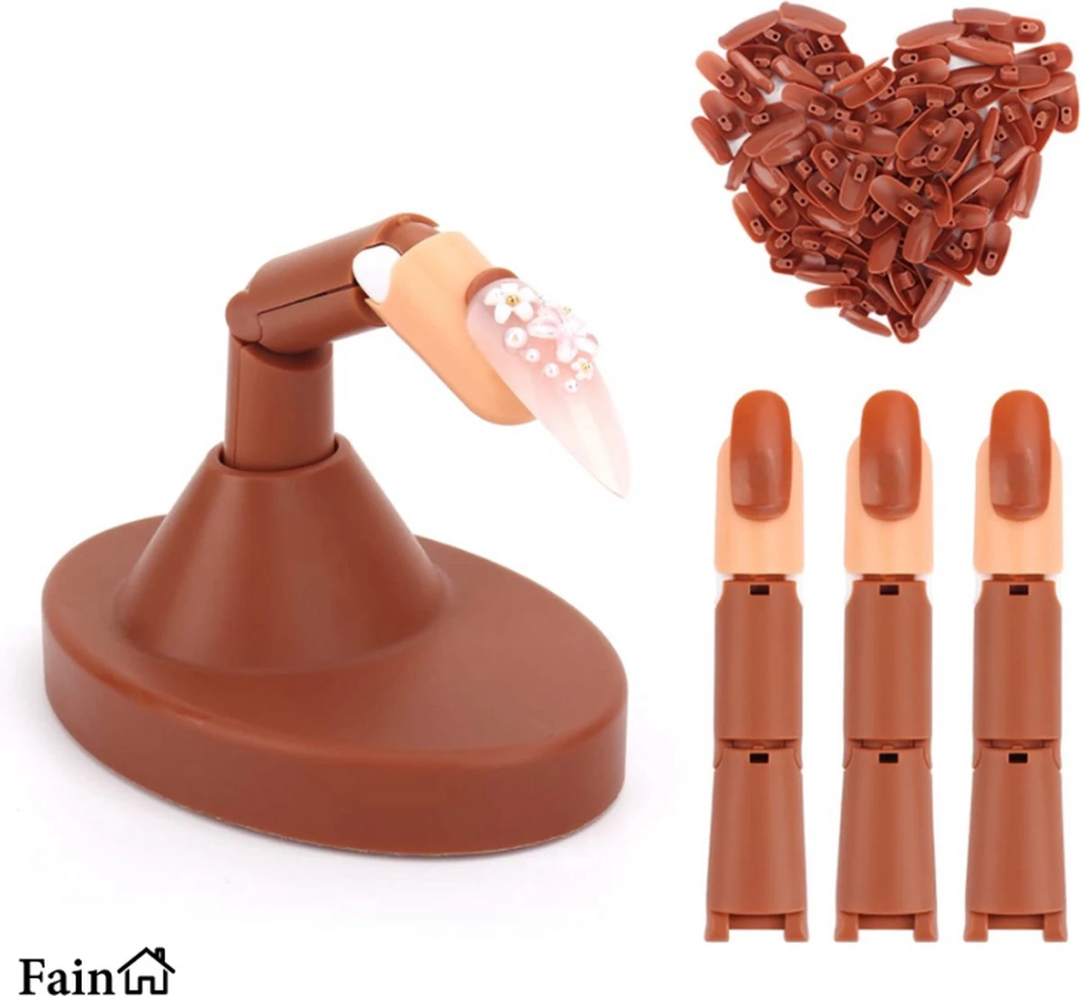 Oefenhand Voor Nagels – Nail Trainer Vinger – All-in-1 Set – Incl. 80 Kunstnagels – Nail Art – Nagel Set – Nail Trainer Hand 15 Oefenhand Voor Nagels – Nail Trainer Vinger – All-in-1 Set – Incl. 80 Kunstnagels – Nail Art – Nagel Set – Nail Trainer Hand - Afbeelding 13