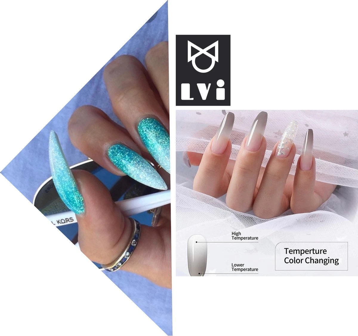 Elvi Polygel Starterskit -Complete Set Inc. USB UV/Led Mini Lamp-6x15g Polygel Kleuren Blauw - Nagelverlenging Polyacryl UV Nagellak-Quick Extension Temperature Color Changing Gel Blue Green 8 Elvi Polygel Starterskit -Complete Set Inc. USB UV/Led Mini Lamp-6x15g Polygel Kleuren Blauw - Nagelverlenging Polyacryl UV Nagellak-Quick Extension Temperature Color Changing Gel Blue Green - Afbeelding 6