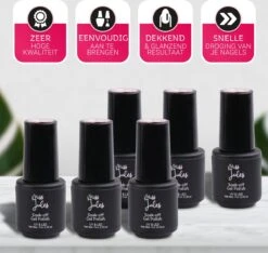 Miss Jules - 6-Delige Gellak Starterspakket - Nagellak - Kleur Rood & Roze - Glanzend & Dekkend Resultaat -Max Factor Winkel 1200x1138 3