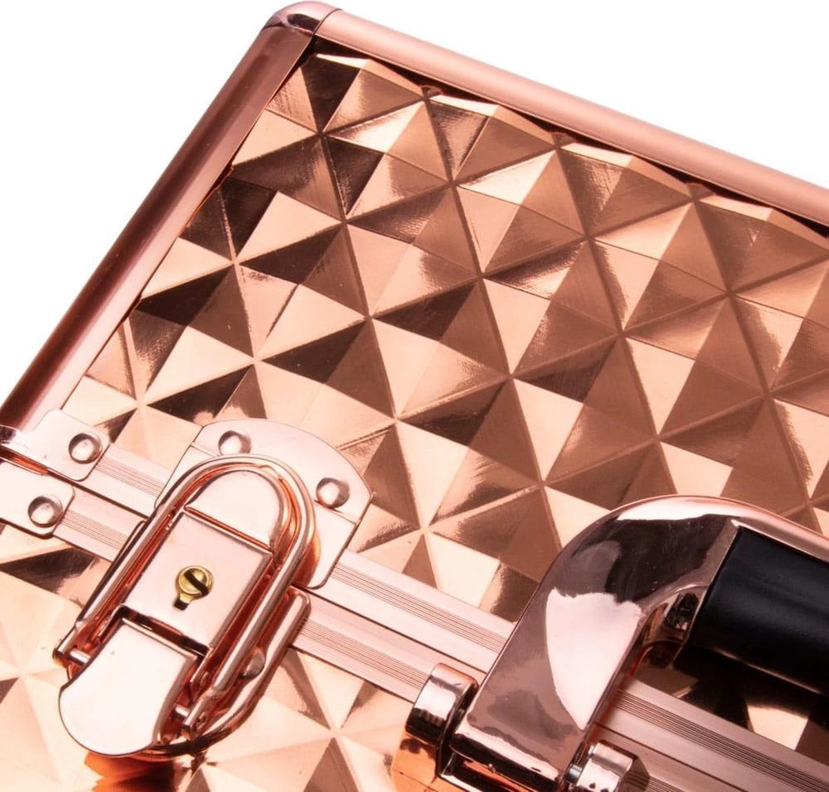 Koffer Groot 3D Gold Met Opbergvakken 5 Koffer Groot 3D Gold Met Opbergvakken - Afbeelding 3