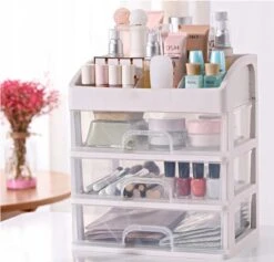 Without Lemon - Make Up Organizer - Opbergdoos Met 3 Lades - Cosmetica - Beauty - Sieraden - Opbergvakken - Cadeau Tip - Wit 7 Without Lemon - Make Up Organizer - Opbergdoos Met 3 Lades - Cosmetica - Beauty - Sieraden - Opbergvakken - Cadeau Tip - Wit -Max Factor Winkel 1200x1149 1