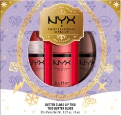 NYX Professional Makeup - Holidays 2022 Mrs Claus - Butter Gloss Trio - Lip Gloss -Max Factor Winkel 1200x1150