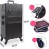Beautycase / Beautykoffer / Trolley Voor Opbergen Van Uw Persoonlijke Verzorgingsproducten In 3 In 1 Van Aluminium - Bekleed Zwart Fluweel - 8wielen - Kapper - Tattoo - Nagel - Visagie - Make-up - Cosmetica - Schmink - Beauty Case / Beauty Koffer -Max Factor Winkel 1200x1159 28