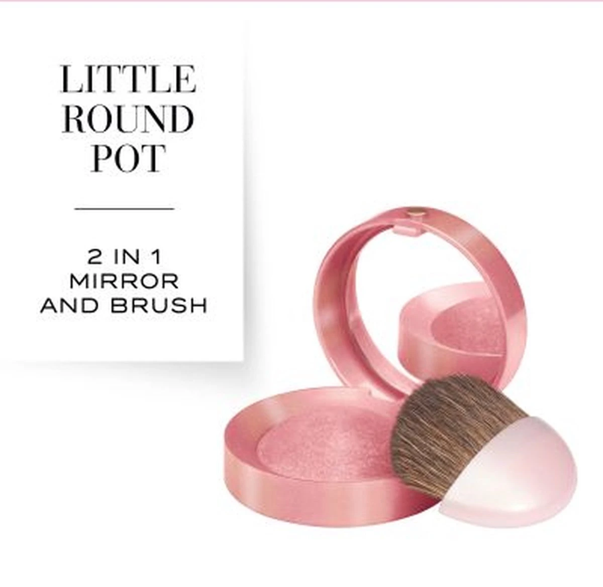 Bourjois Little Rount Pot Blush 095 Rose De Jaspe 7 Bourjois Little Rount Pot Blush 095 Rose De Jaspe - Afbeelding 5