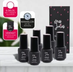 Miss Jules - 6-Delige Gellak Starterspakket - Nagellak - Kleur Rood & Roze - Glanzend & Dekkend Resultaat -Max Factor Winkel 1200x1172 4