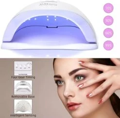 Merkloos Professionele UV Nagellamp Voor Gel Nagellak - Sun X5 Plus 80W 36 Leds - Geschikt Gellak - Gel Nagellak Droger -Max Factor Winkel 1200x1183 11