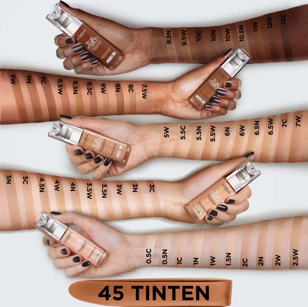 L’Oréal Paris - True Match Foundation - 8.5R/C - Natuurlijk Dekkende Foundation Met Hyaluronzuur En SPF 16 - 30 Ml 5 L’Oréal Paris - True Match Foundation - 8.5R/C - Natuurlijk Dekkende Foundation Met Hyaluronzuur En SPF 16 - 30 Ml - Afbeelding 3