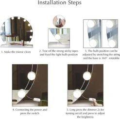 Merkloos LED Spiegel | 10 LEDS | Make-up Spiegel | Helderheid Aanpasbaar | USB Voeding | Geheugenfunctie 12 Merkloos LED Spiegel | 10 LEDS | Make-up Spiegel | Helderheid Aanpasbaar | USB Voeding | Geheugenfunctie -Max Factor Winkel 1200x1196 17