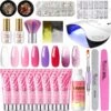 Royala POG4 Professionele Poly Gel Kit – Premium Quality – 8 Kleuren Polygel - Dual Molds Nagelvormen - Polygel Pakket - Topcoat Basecoat - Incl. 36 Watt LED Nageldroger - Poly Acryl Nagels - Nail Art Pakket - Starterspakket - Gel Lak -Max Factor Winkel 1200x1197 34