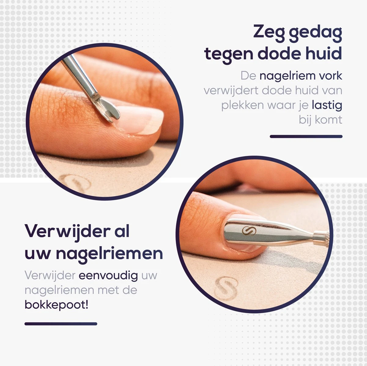 Skeraxo 8-delige Luxe Verschillende Tools - Professioneel Manicure Set & Pedicureset Met Nagelvijl & Nageltang – Behandeling Nagels En Huid 17 Skeraxo 8-delige Luxe Verschillende Tools - Professioneel Manicure Set & Pedicureset Met Nagelvijl & Nageltang – Behandeling Nagels En Huid - Afbeelding 15