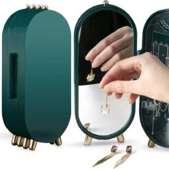 PIXMY® - Groen - Sieradenhouder - Oorbellenrekje - Sieradenrekje - Sieraden Organizer - Sieraden Doos - Sieraden Opbergen -Max Factor Winkel 1200x1198 34