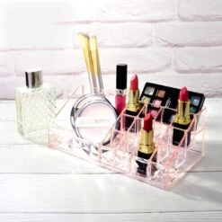 A&K 2in1 Make-up Organizer - 4 Lades Cosmetica Opbergdoos - Kaptafel - Roze -Max Factor Winkel 1200x1200 1001