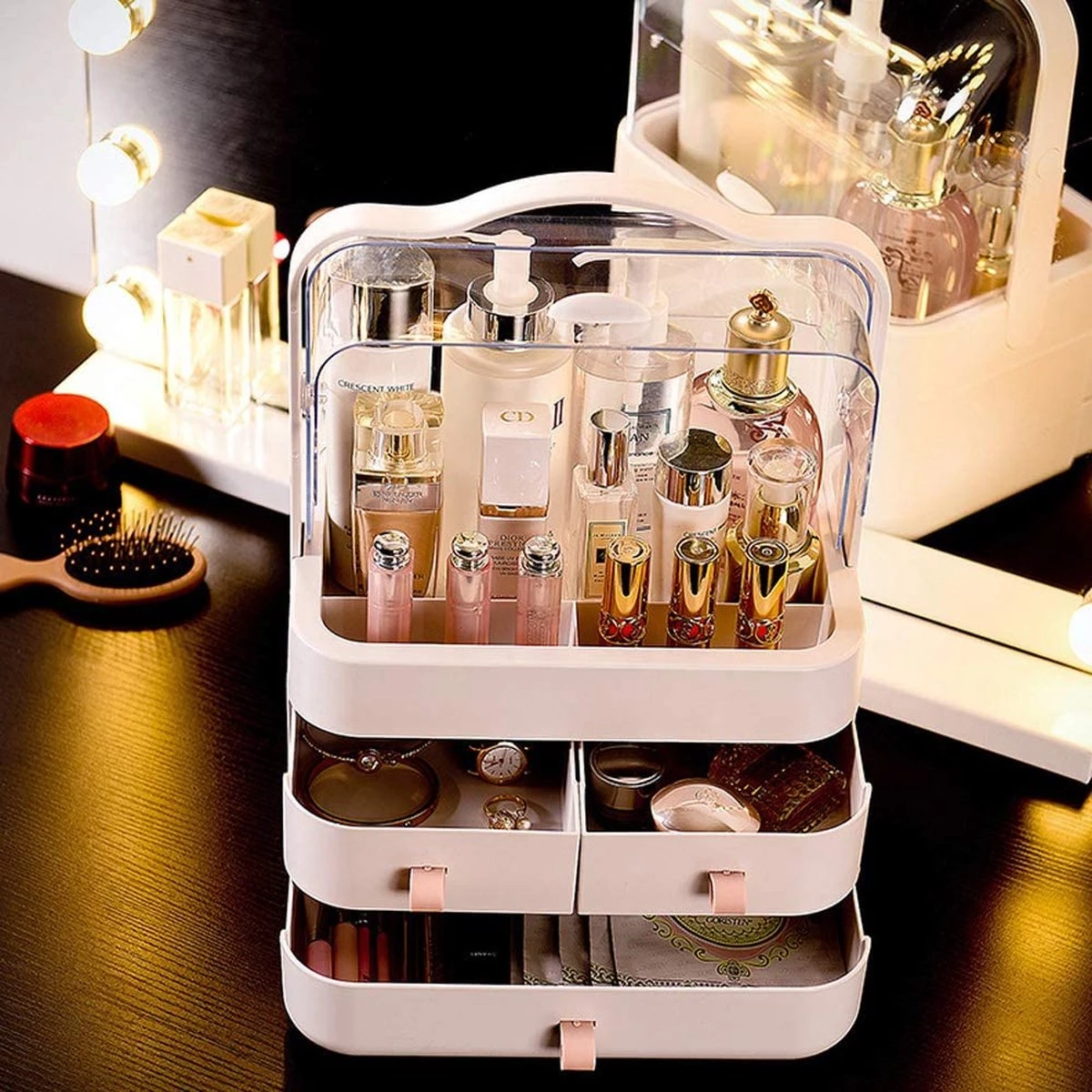 Cosmetics Organizer For Storage / Makeup Organizer - Cosmetic Organizer - Lipstick Holder Organizer 4 Cosmetics Organizer For Storage / Makeup Organizer - Cosmetic Organizer - Lipstick Holder Organizer - Afbeelding 2