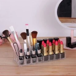 UNIQ Make-up Organizer 24 Vakken (U302) - Lippenstift Organizer - Nagellak - Make-up Kwasten - Transparant -Max Factor Winkel 1200x1200 1013