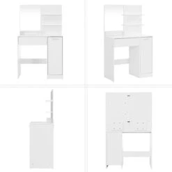 MIRA Home - Kaptafel - Make-up Tafel - Wit - Spaanplaat - 80x40x132cm -Max Factor Winkel 1200x1200 1047