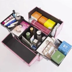 Confibel Make Up Koffer - Uitklapbaar - 5 Opbergbakken - Met Slot -Max Factor Winkel 1200x1200 1111