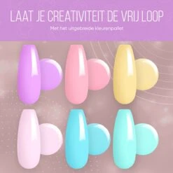 Lovae Cosmetics Gellak - 6-delige Set - Gel Nagellak - Creamy Pastel - Gellac - 8ML -Max Factor Winkel 1200x1200 1151