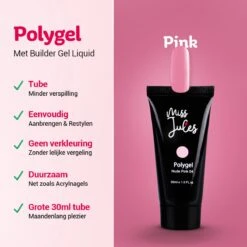 Miss Jules® Polygel Kit - 30 Ml Pink - Polygel Nagels Starterspakket – Polygel Set Incl. Instructievideo (NL) – Polygel Starters Kit -Max Factor Winkel 1200x1200 1154
