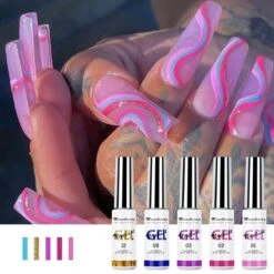 Nail Art Gel - Fine Liner Gel - 12 Stuks - UV/LED Gel - Gellak - Nagel Gellak - UV/LED Lamp - UV/LED Nageldroger - Gelnagels - Nepnagels - Acrylnagels - Tekenpenseel Nagels - Professioneel - Hoge Kwaliteit -Max Factor Winkel 1200x1200 1200