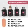 Merkloos #PRETTYPINKSERIE - Influence Gellac - Roze Gellak - Gellak Roze UV - UV Gellak - Gel Nagellak - Basecoat - Topcoat - Topcoatmat - No Wipe - Startersset - Kado Vrouw - Valentijns Cadeau - Kado Voor Haar - 4 X 10 Ml -Max Factor Winkel 1200x1200 1330