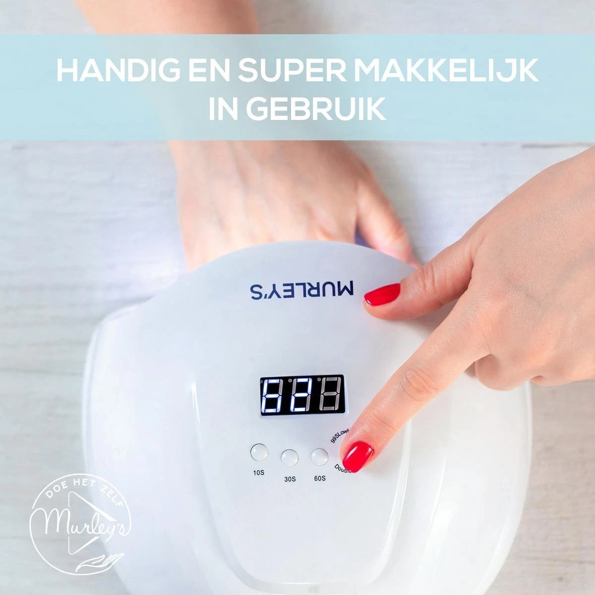 Murley’s Pro Dual Nagellamp Gellak Nageldroger - UV LED Nagel Lamp - 54 Watt - 36 LED’s 4 Murley’s Pro Dual Nagellamp Gellak Nageldroger - UV LED Nagel Lamp - 54 Watt - 36 LED’s - Afbeelding 2