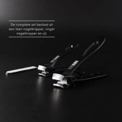 YUBBI™ Premium Zwart Nagelknipper Set - Nageltang - Pedicure - Teennagels - Vingernagels - Teennagelknipper - Nagelschaar - Nail Clipper -Max Factor Winkel 1200x1200 1440