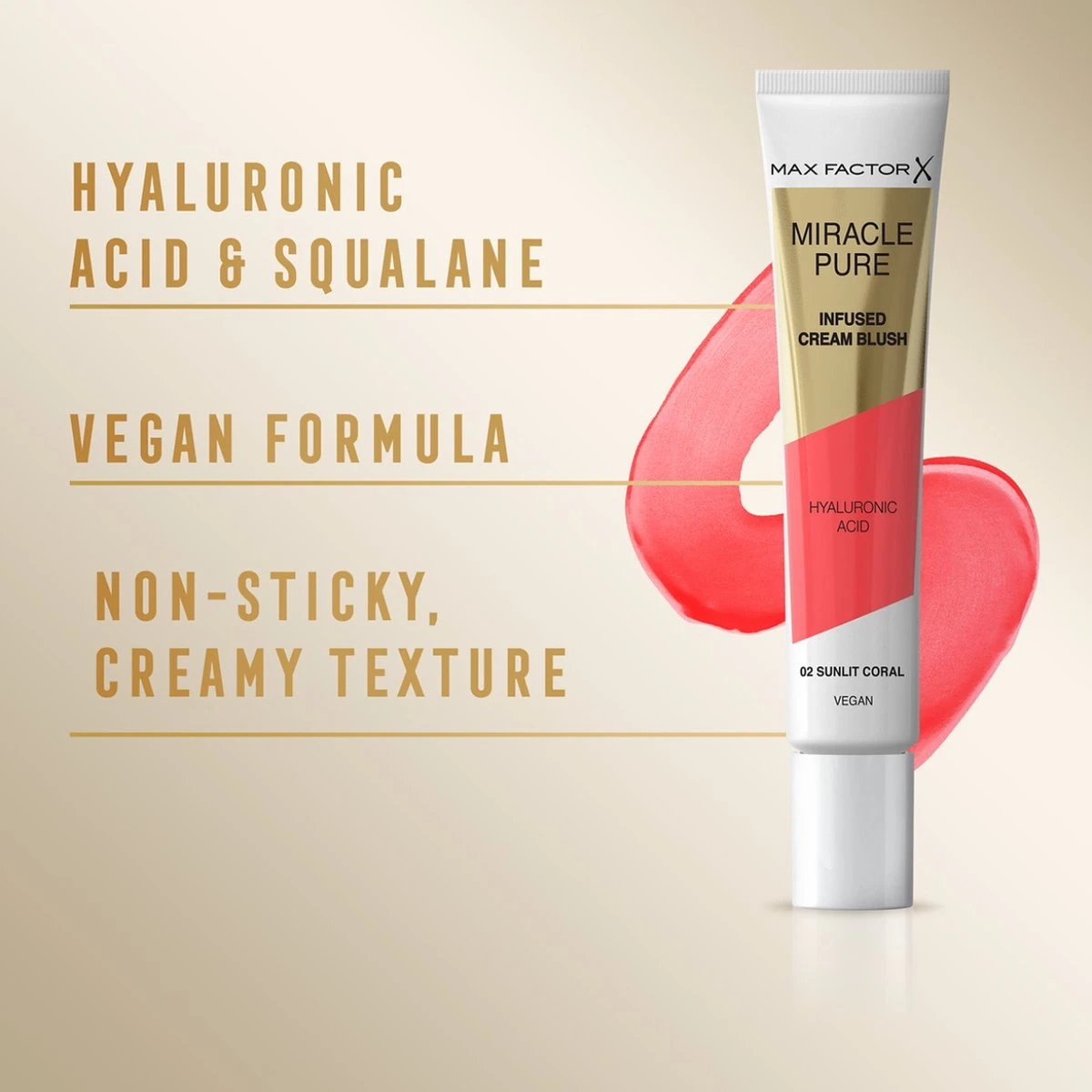 Max Factor Miracle Pure Vegan Blush 002 Sunlit Coral 5 Max Factor Miracle Pure Vegan Blush 002 Sunlit Coral - Afbeelding 3