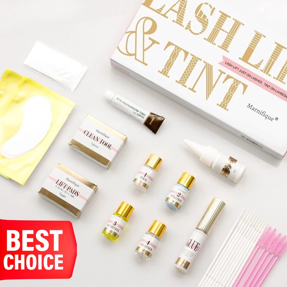 Marnifique® - Professional Lash Lift Kit - Wimper Lift - Inclusief Zwarte Wimperverf - Wimperlifting Set - Brow Lamination - Starterkit - Voor Professioneel Gebruik 3 Marnifique® - Professional Lash Lift Kit - Wimper Lift - Inclusief Zwarte Wimperverf - Wimperlifting Set - Brow Lamination - Starterkit - Voor Professioneel Gebruik