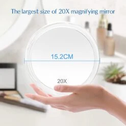 6 Inch, 20 X Vergrotende Spiegel Met Zuignappen, Gebruik Voor Make-up Applicatie, Pincet En Mee-eter/onzuiverheid, Transparant -Max Factor Winkel 1200x1200 847