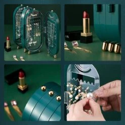 PIXMY® - Groen - Sieradenhouder - Oorbellenrekje - Sieradenrekje - Sieraden Organizer - Sieraden Doos - Sieraden Opbergen -Max Factor Winkel 1200x1200 852