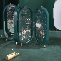 PIXMY® - Groen - Sieradenhouder - Oorbellenrekje - Sieradenrekje - Sieraden Organizer - Sieraden Doos - Sieraden Opbergen -Max Factor Winkel 1200x1200 853